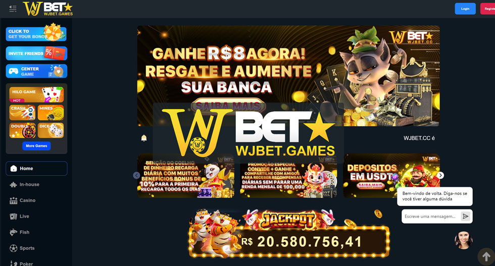 Bônus do Wjbet Casino